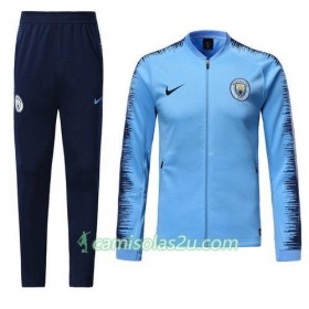 Manchester City Casaco de Treino Conjunto Azul 2018/19